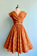 Harvest Plaid Greta Dress by Retrolicious
