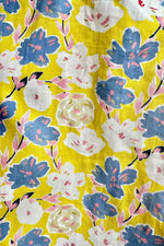 Yellow and Navy Floral Full Skirt by Tulip B.