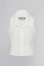 Broderie Anglaise Hillary Top in White by Collectif