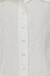 Broderie Anglaise Hillary Top in White by Collectif