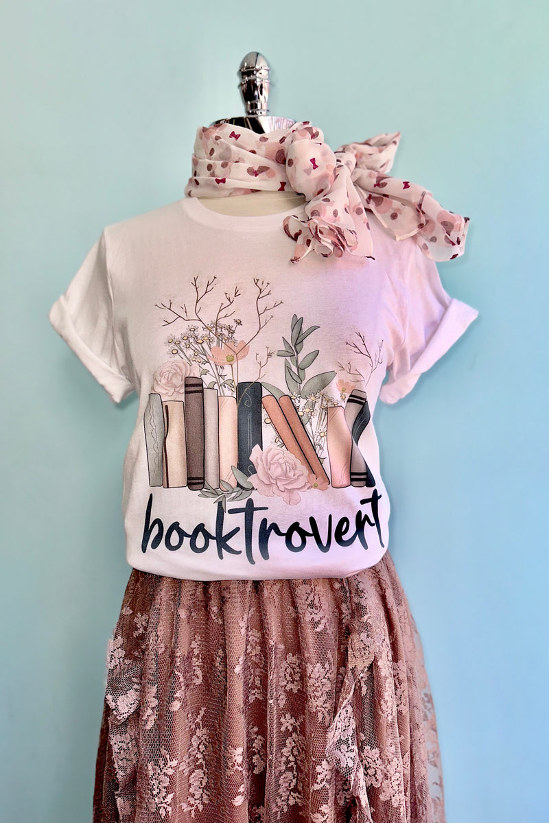 Booktrovert T-Shirt in White