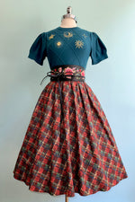 Celestial Gold Embroidered Short Sleeve Sweater in Green by Modern Millie!
