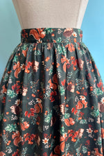 Woodland Creatures Flared Skirt by Voodoo Vixen