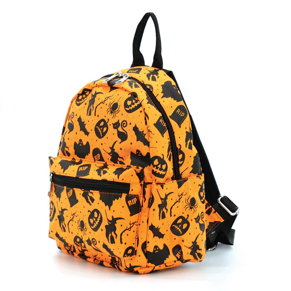 Halloween Collage Backpack in Orange – Modern Millie