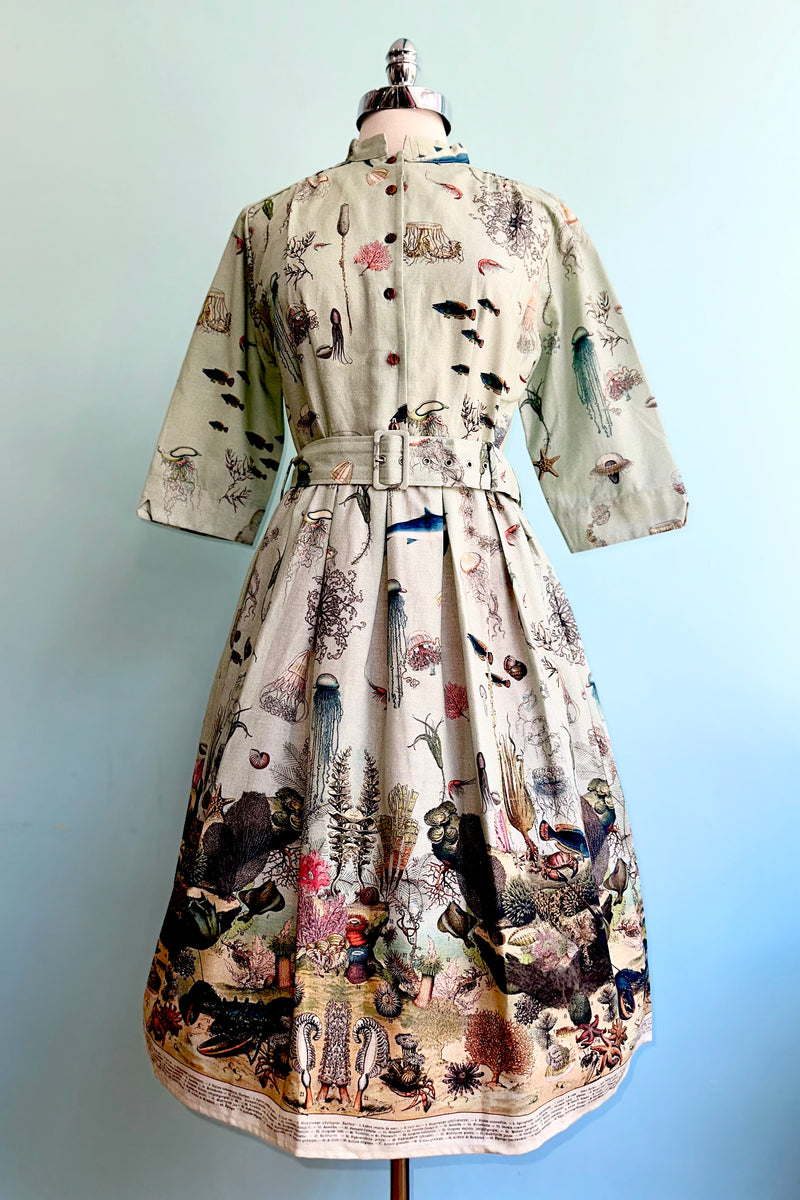 Blue Ocean Jellyfish Cynthia Dress by Palava X Natural History Museum