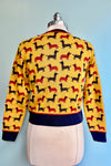 Mustard Sausage Dog Vera Cardigan by Palava