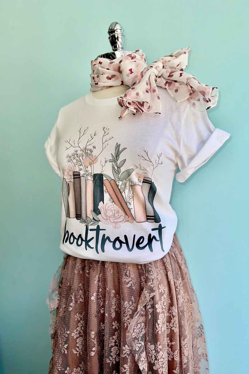 Booktrovert T-Shirt in White