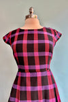 Violet Plaid Devonshire Dress by Mata Traders