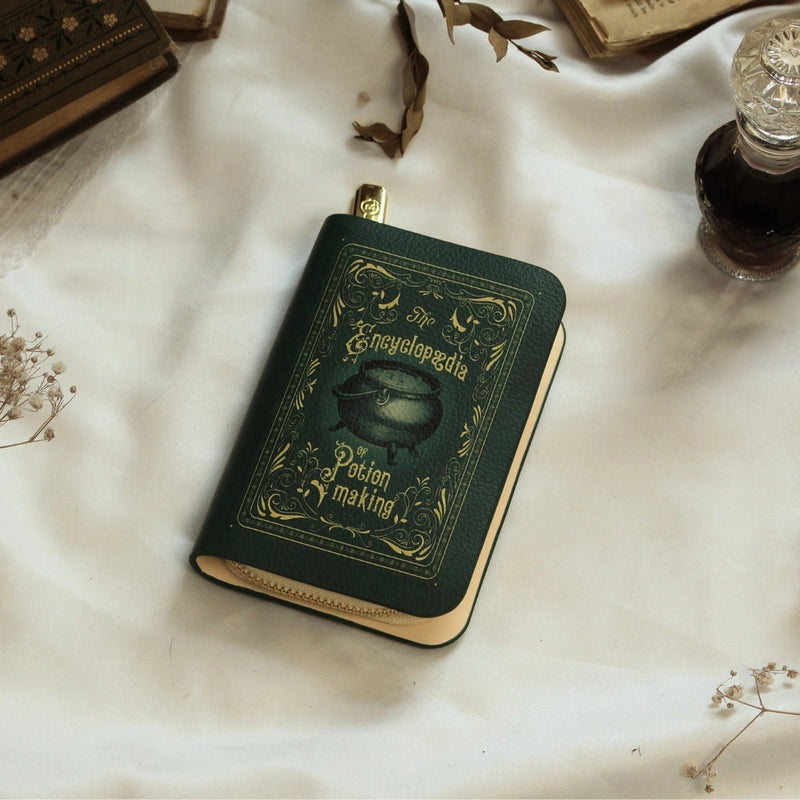 The Encyclopedia of Potion Making Book Zip Around Wallet by Well Read Co.