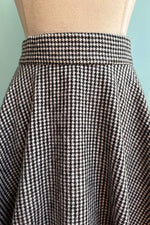 Houndstooth Flannel Circle Skirt by Heart of Haute