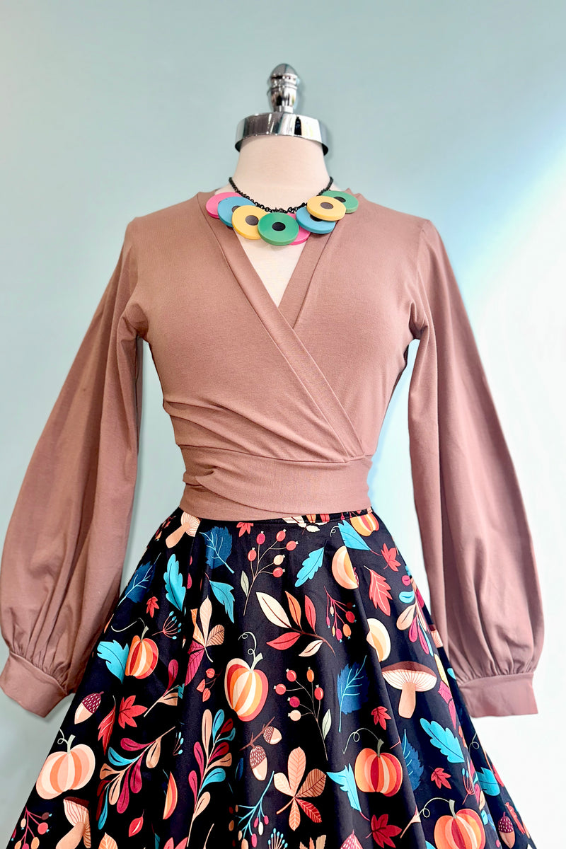 Mocha Grace Full Sleeve Sweet Sweater by Heart of Haute