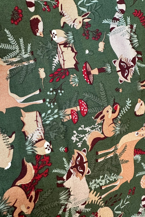 Woodland Creature Circle Skirt by Banned