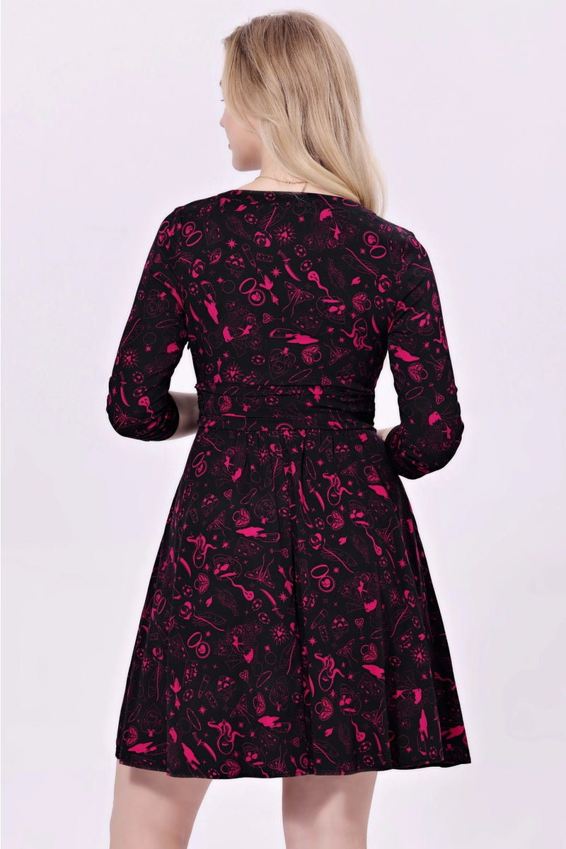 Love Gamble 3/4 Sleeve Hope Dress by Miss Lulo