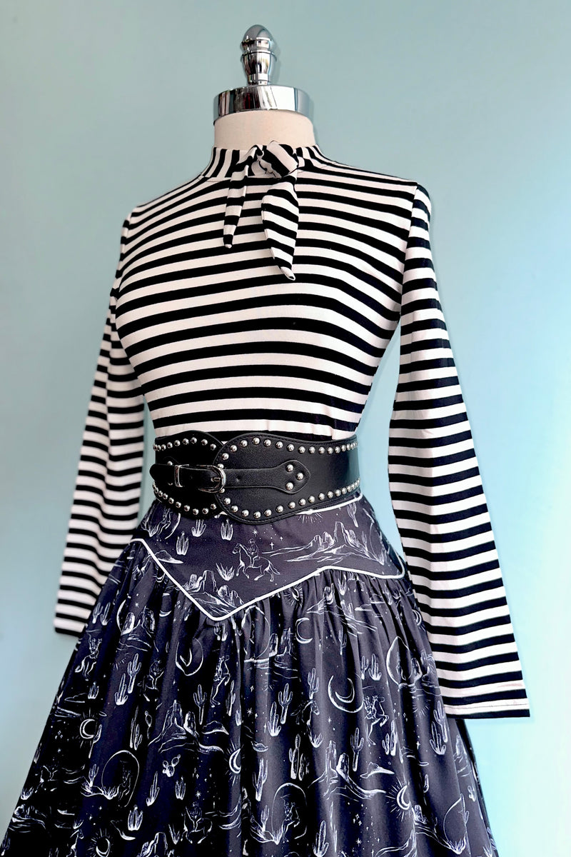 Midnight Western Skirt by Voodoo Vixen