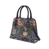 William Morris Strawberry Thief in Blue Tapestry Satchel Bag