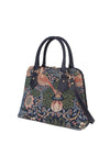 William Morris Strawberry Thief in Blue Tapestry Satchel Bag