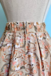 Moth Reading Doris Skirt in Tan by Retrolicious