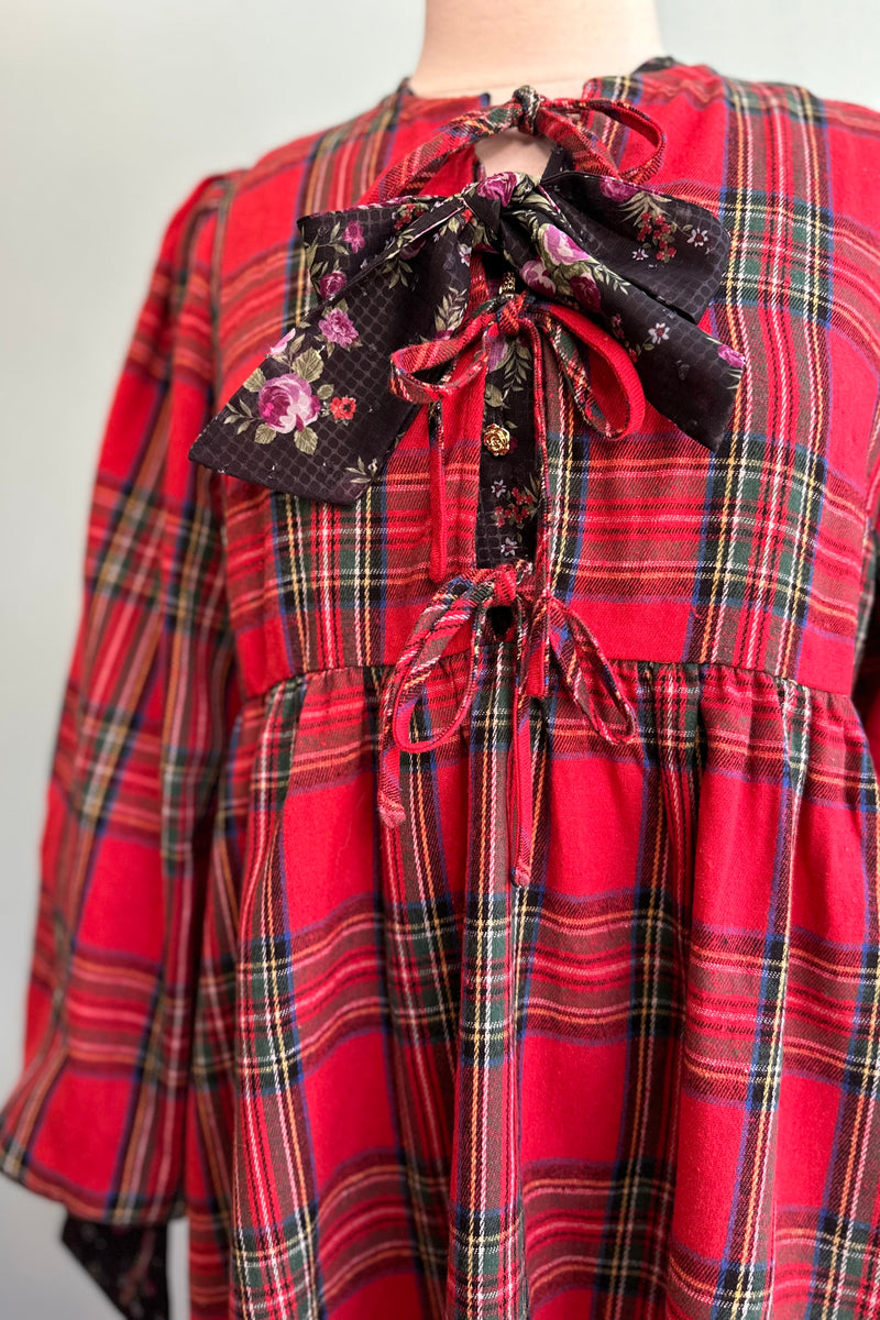 red plaid dresses Red Plaid Flannel Mini Dress – Modern Millie
