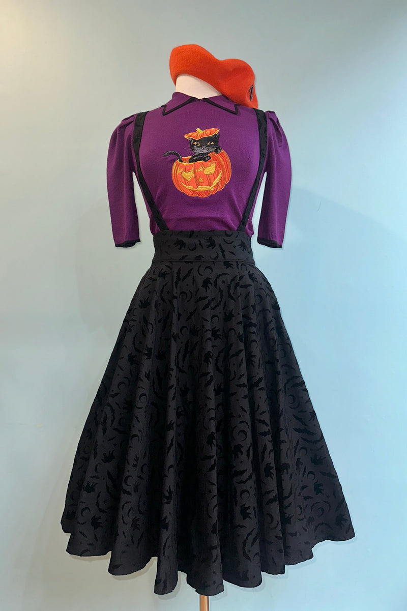Cecelia Halloween High Waisted Suspender Skirt by Banned