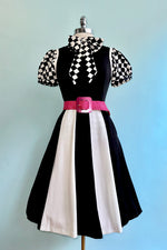 Striped Skirt Flare Dress by Voodoo Vixen