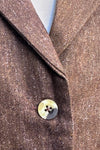 Chocolate Wool Aarna Blazer by Timeless London