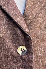 Chocolate Wool Aarna Blazer by Timeless London