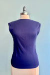 Ruched Top in Navy  by Mata Traders
