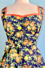 Navy Oranges Sadie Dress by Heart of Haute