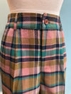 Blush Plaid Harriet Pants by Banned