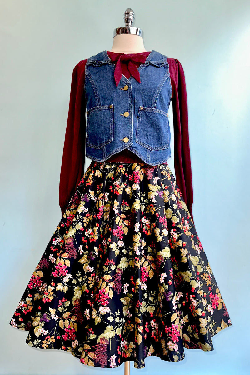 Edwina Autumn Skirt by Hell Bunny