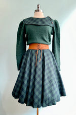 Green and Navy Plaid Dress by Voodoo Vixen