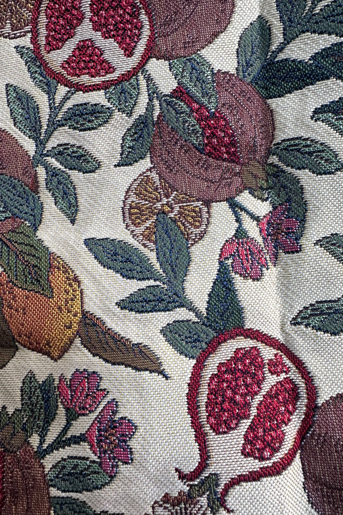 Pomegranate and Lemon Folding Tapestry Tote Bag
