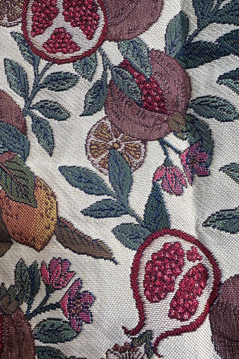 Pomegranate and Lemon Folding Tapestry Tote Bag