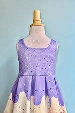 Kids Ice Cream Amanda Dress in Lavender by Dolly & Dotty