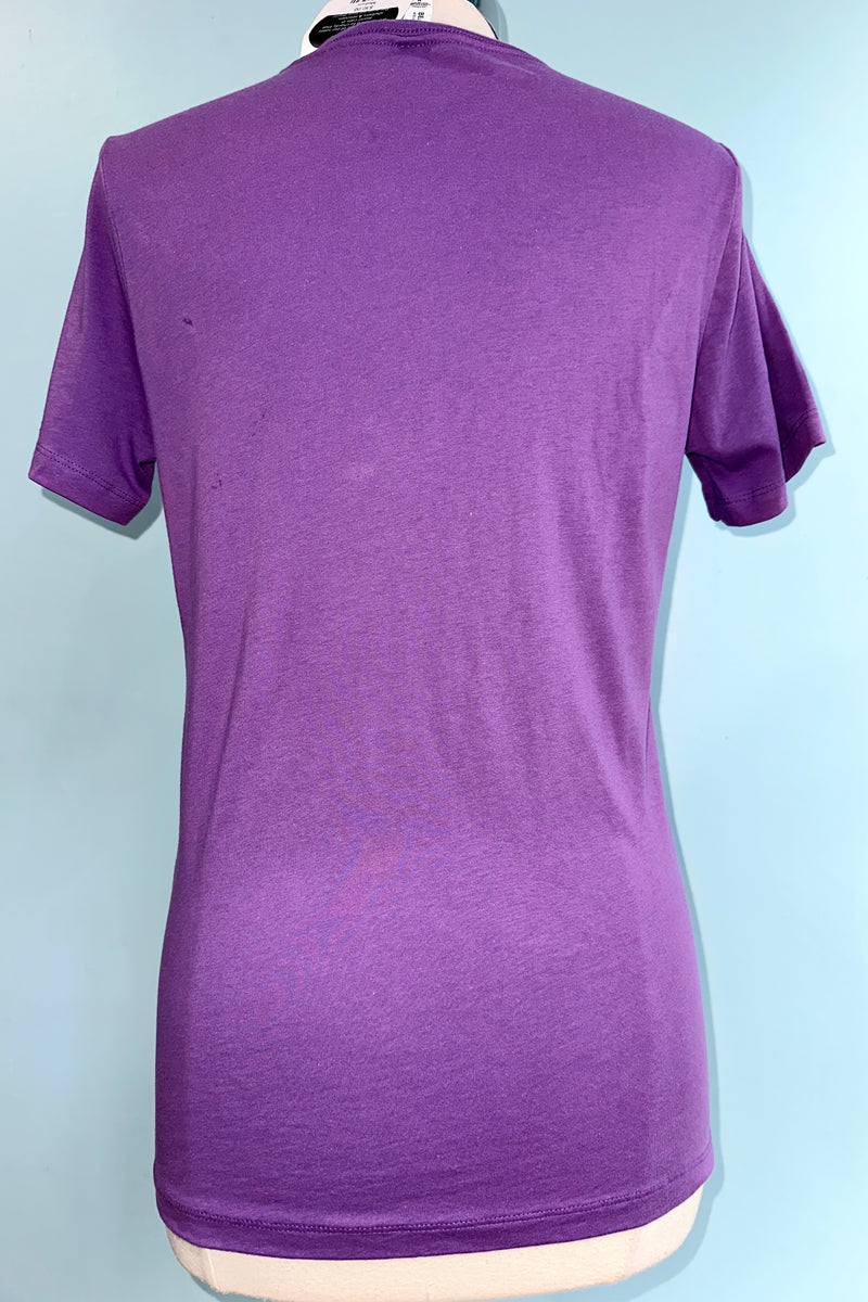 Purple and Gold THE CAT T-Shirt Top by KIttees