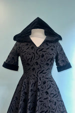 Black Tara Halloween Night Hooded Dress by Banned