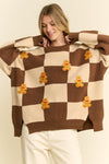 Checkered Gingerbread Sweater