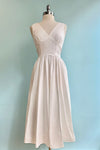 White Lysandra Midi Dress by Timeless London