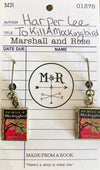 To Kill a Mockingbird Book Locket Earrings by Marshall and Rose