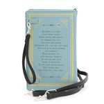 Cinderella Cross-body Book Bag in Aqua