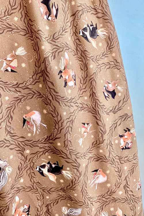 Flying Animals Midi Dress by Retrolicious
