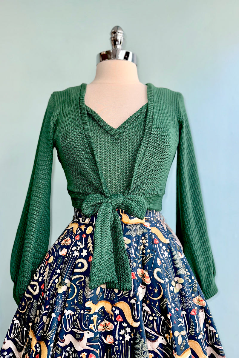 Green Knit Vest by Heart of Haute