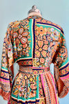 Colorful Bohemian Patchwork Mini Shirt Dress by Molly Bracken