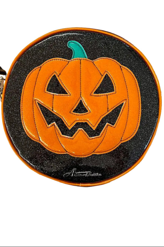 Glitter Jack O' Lantern Bag by Astro Betty