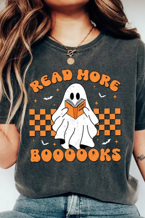 Read More Boooooks Ghost T-Shirt in Grey