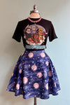Bat and Moon Skater Skirt by Retrolicious