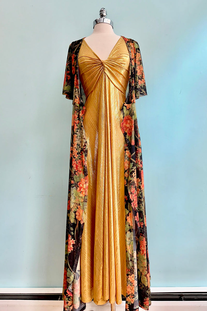 Siren Gold Metallic Dress by Wax Poetic – Modern Millie