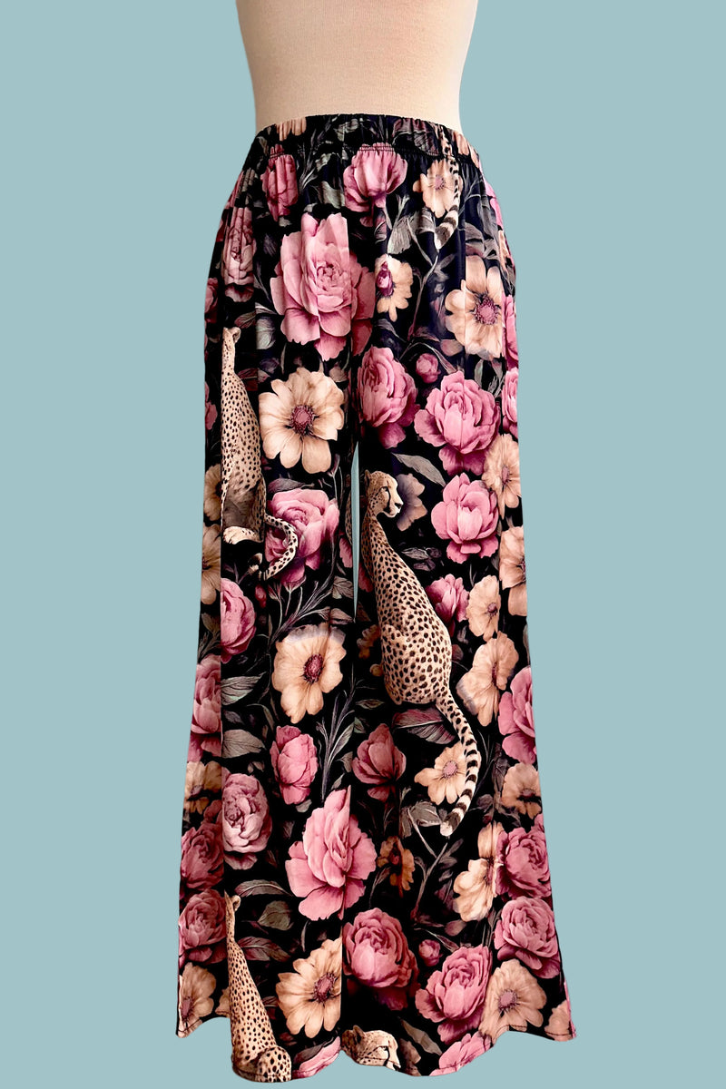 Floral Noir Cheetah Pants – Modern Millie