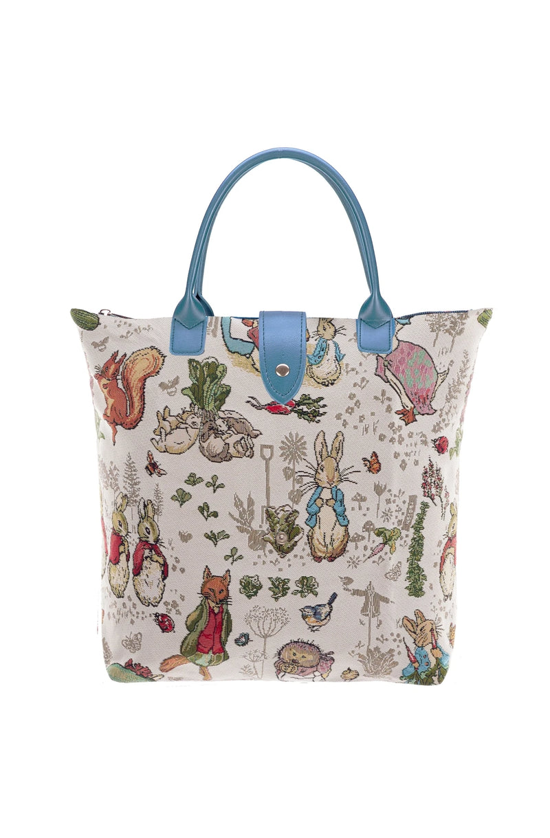 Peter Rabbit Patterned Bag Peter Rabbit Beatrix Potter Folding Tapestry Tote Bag – Modern Millie