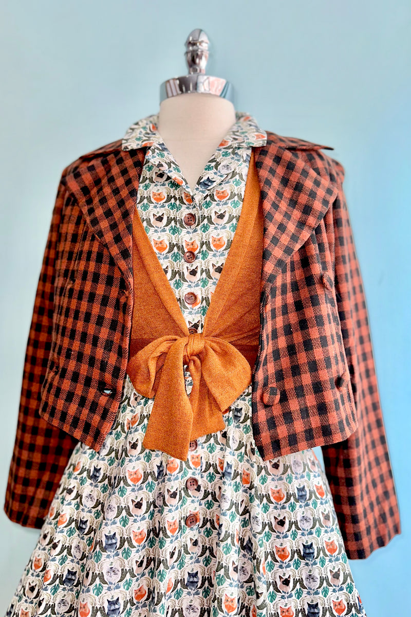 cat shirt dress GINGERAIN French Ruffle Shirt Dress for Cats